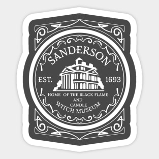 Sanderson Witch Museum. Halloween. Sticker